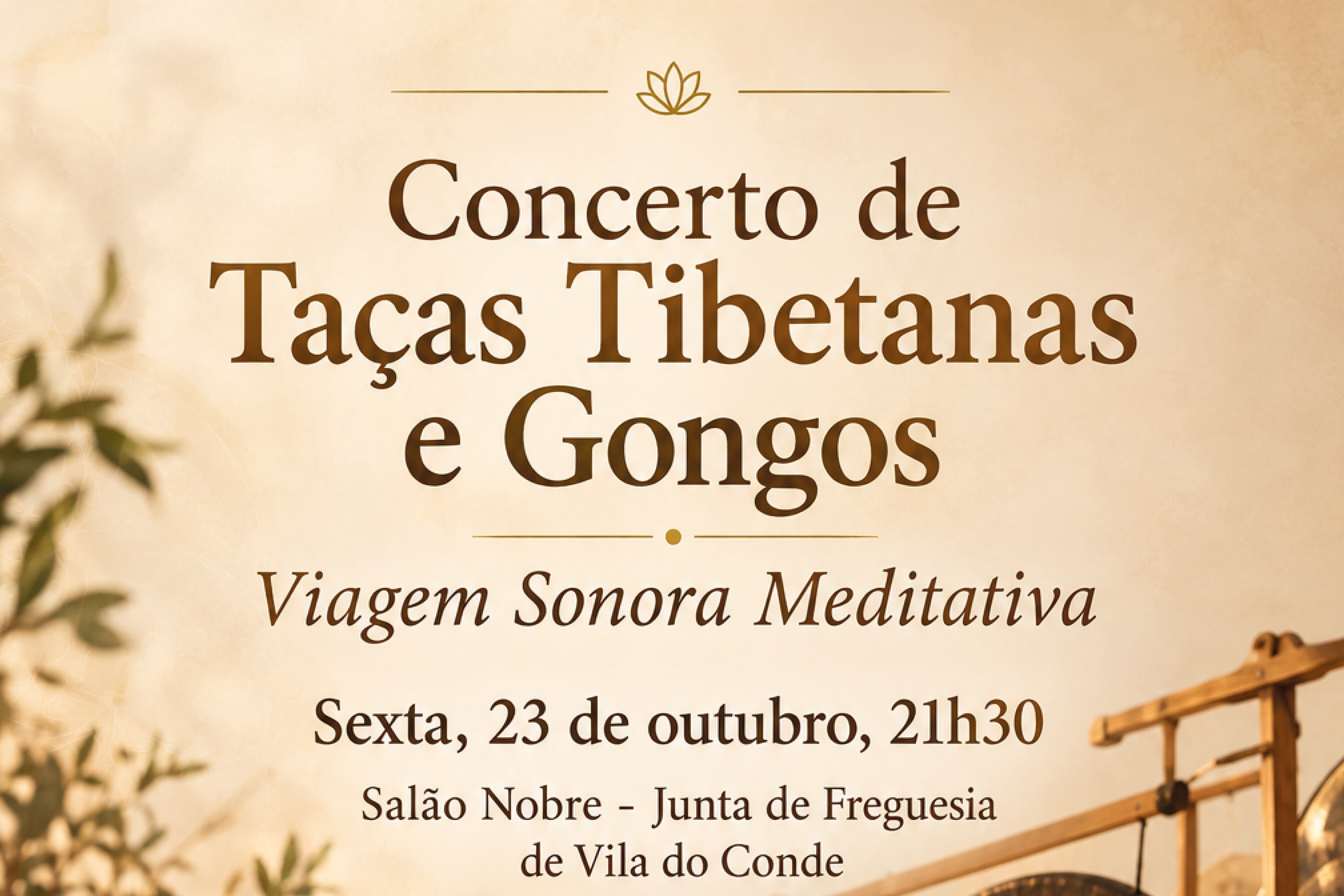 Concerto Meditativo de Taças e Gongos