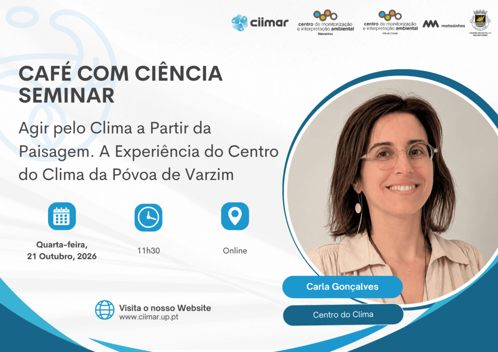 WEBINAR "Café com Ciência"  com Carla Gonçalves 