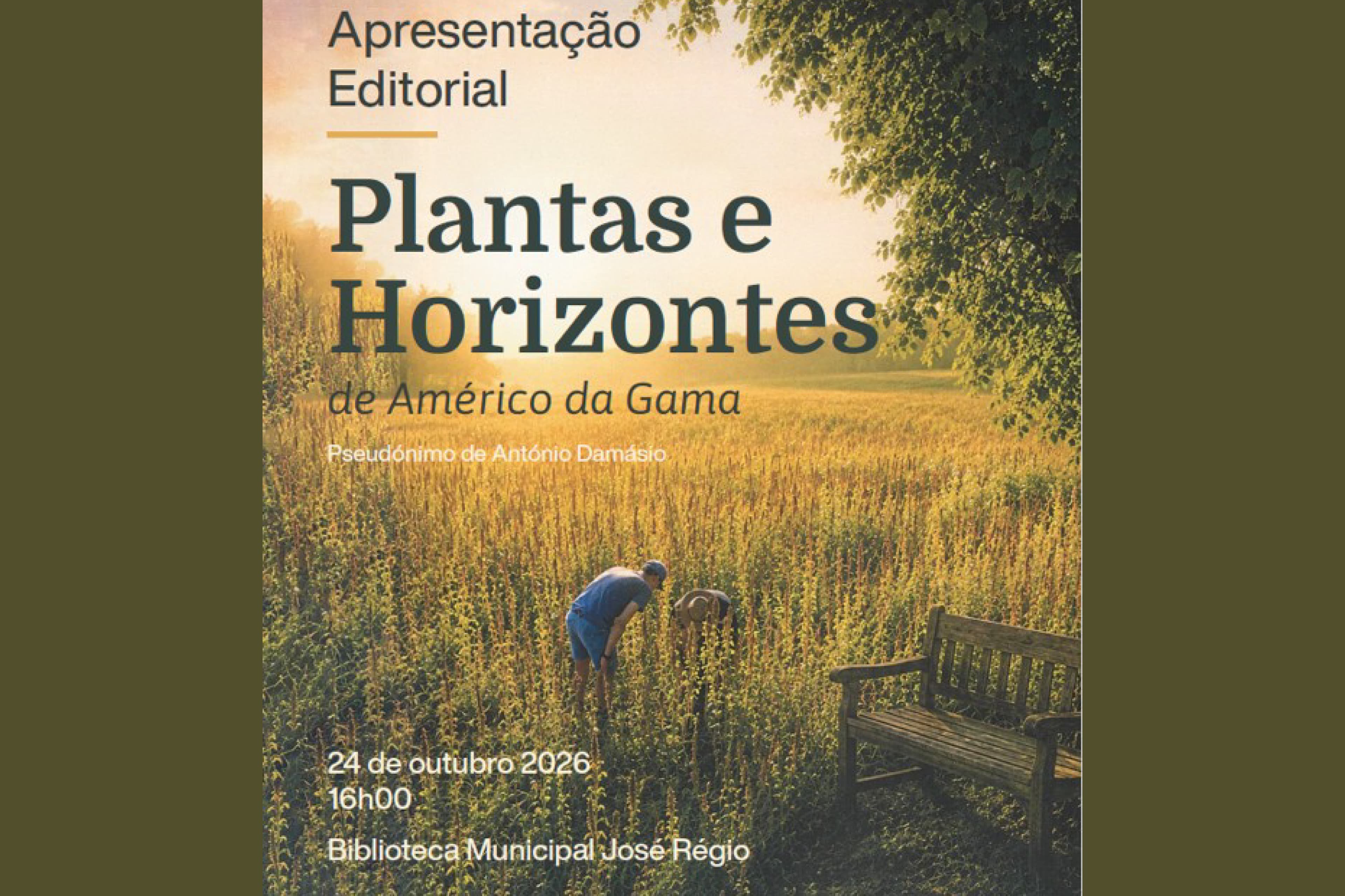 Apresentação Editorial "Plantas e Horizontes" de Américo Gama