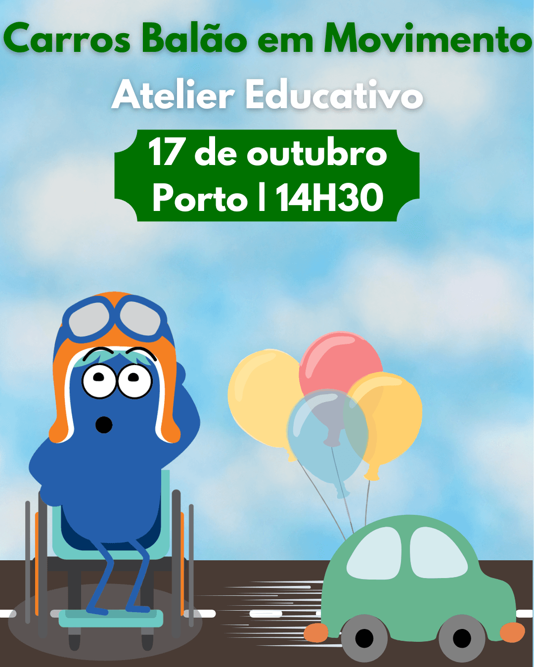 Carros Balão em Movimento