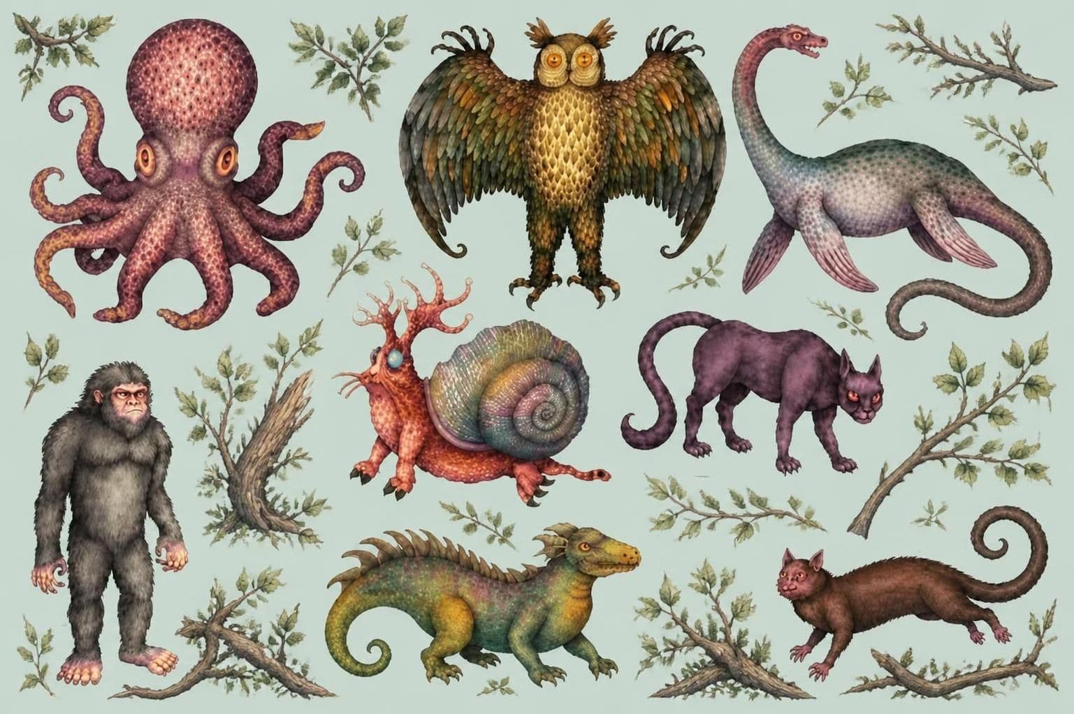 Criptozoologia: Pinta o Yeti, Unicórnios, Reptilianos e seus Amigos