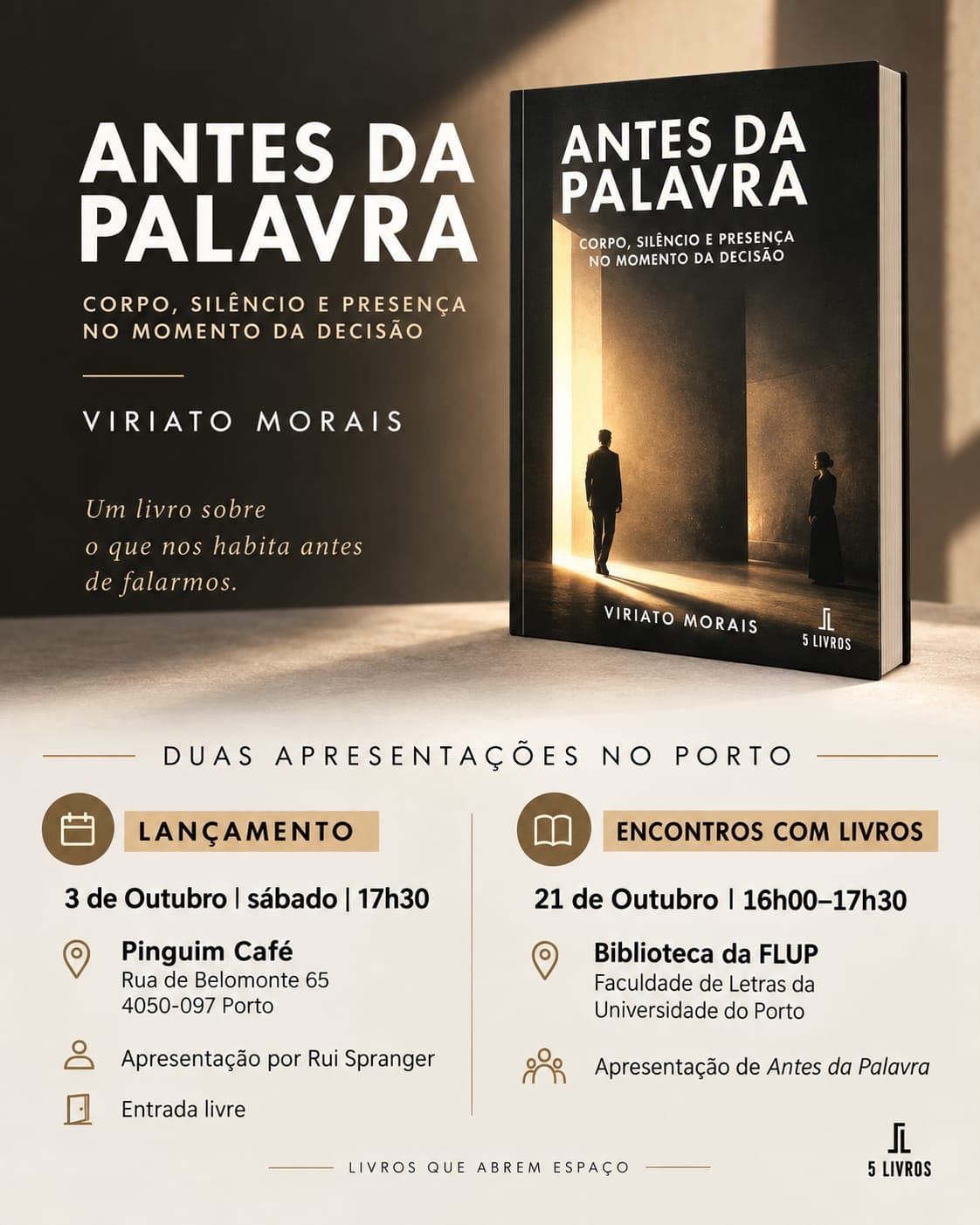 Antes da Palavra, de Viriato Morais