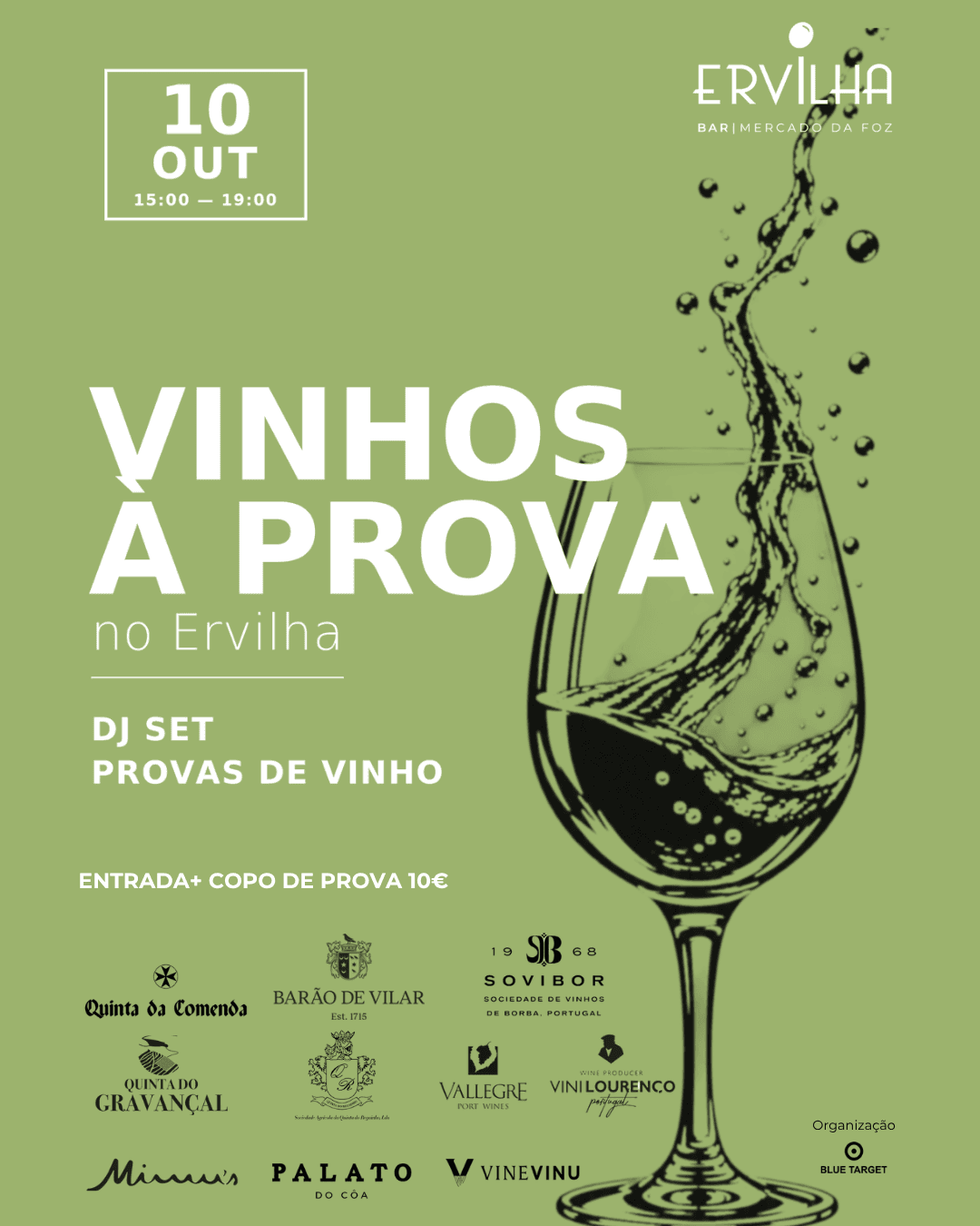 Vinhos à Prova no Ervilha