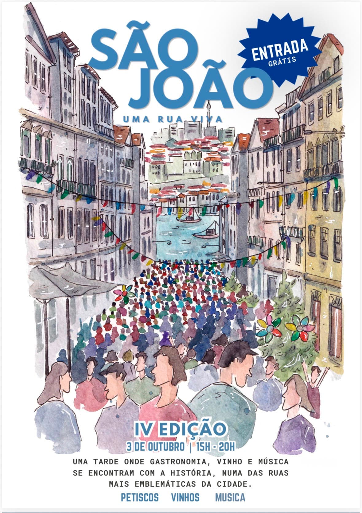 Petiscos e Vinhos na Rua de São João