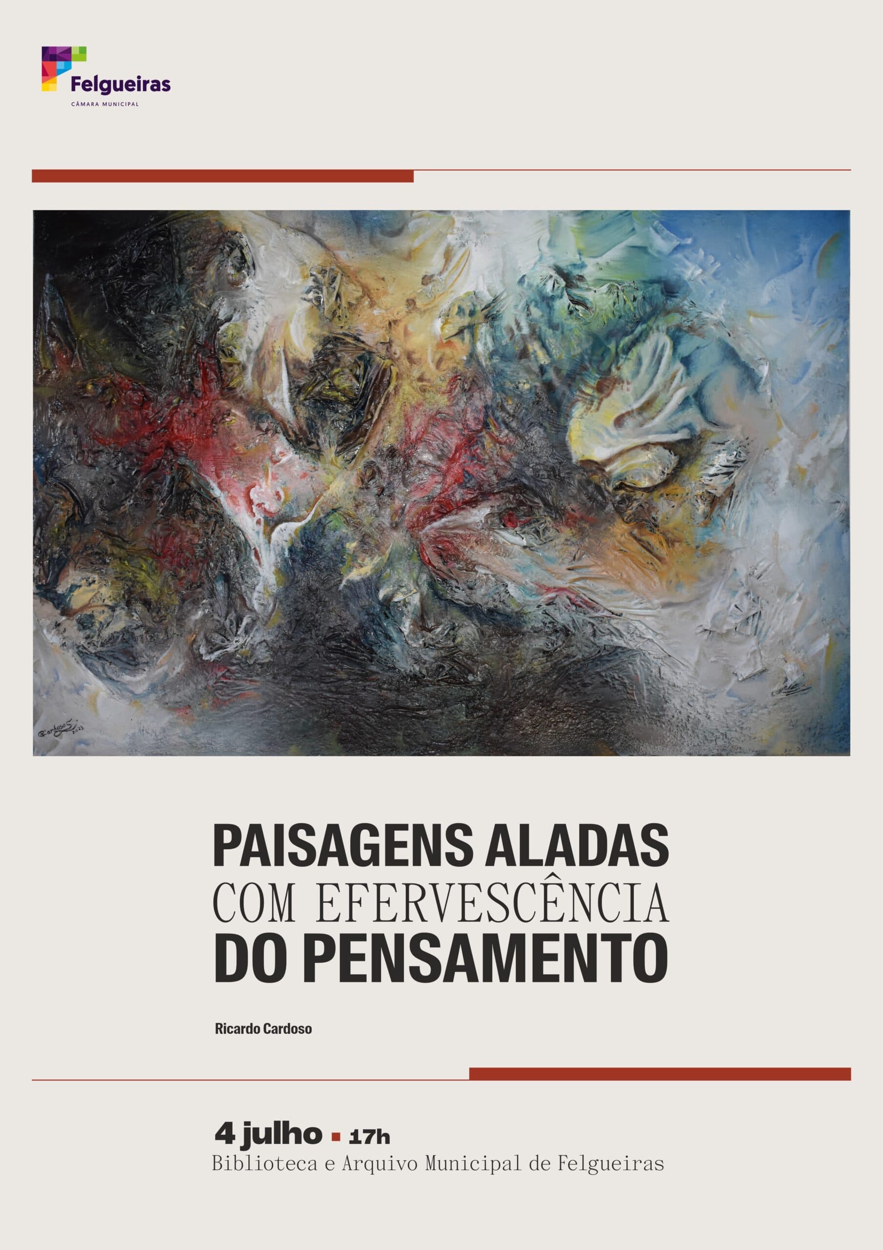 Exposição "Paisagens aladas com efervescência do pensamento"