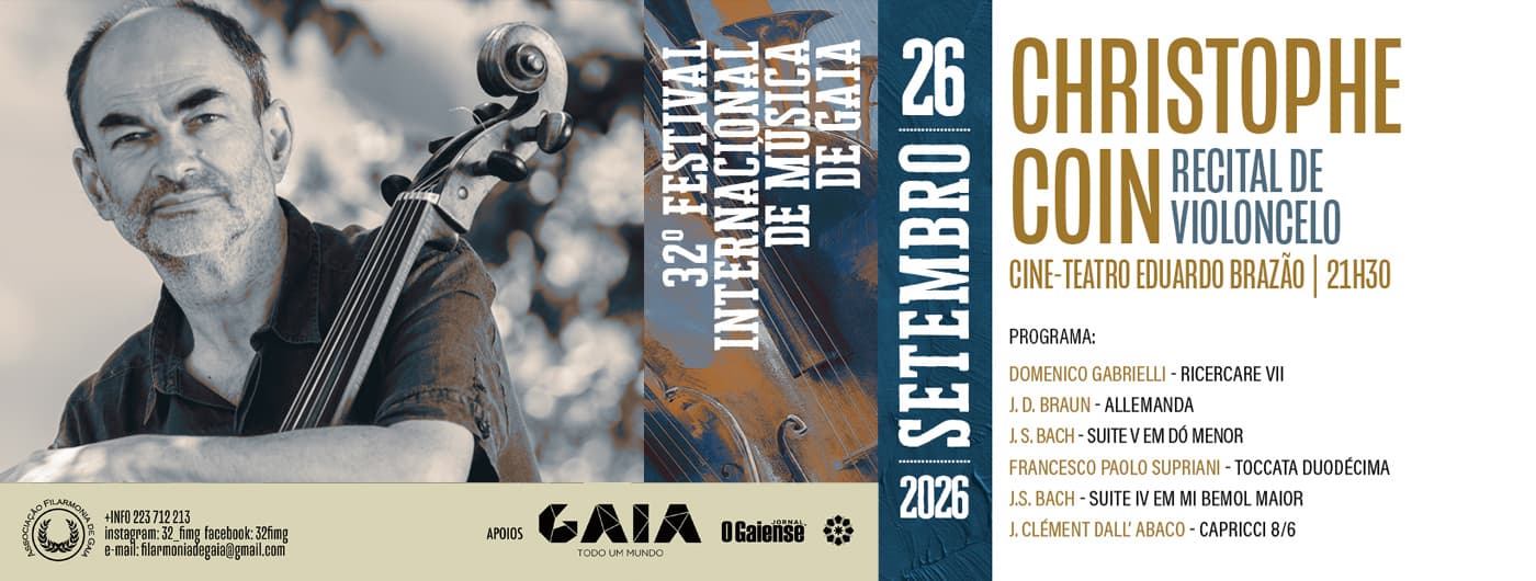 Christophe Coin – Recital de Violoncelo