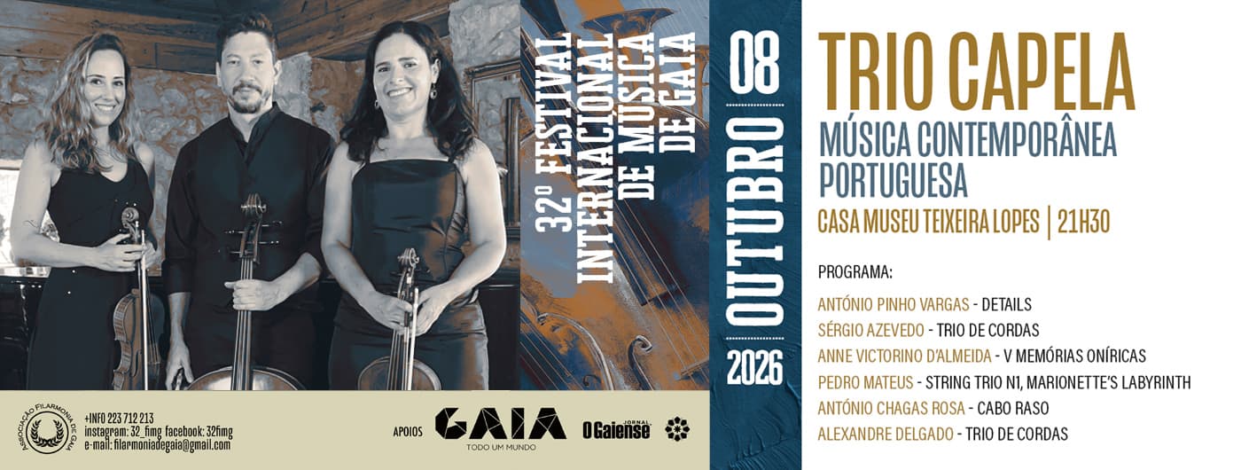 Trio António Capela – Música Contemporânea Portuguesa