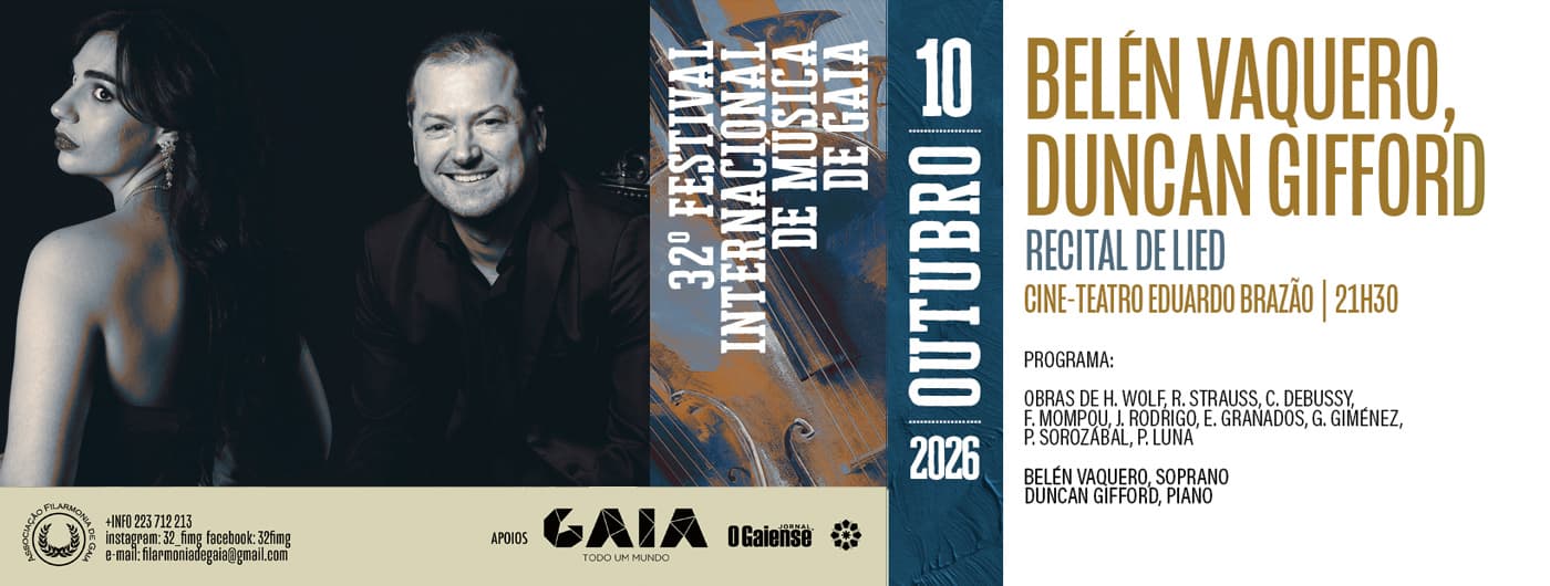 Recital de Lied por Belén Vaquero e Duncan Gifford
