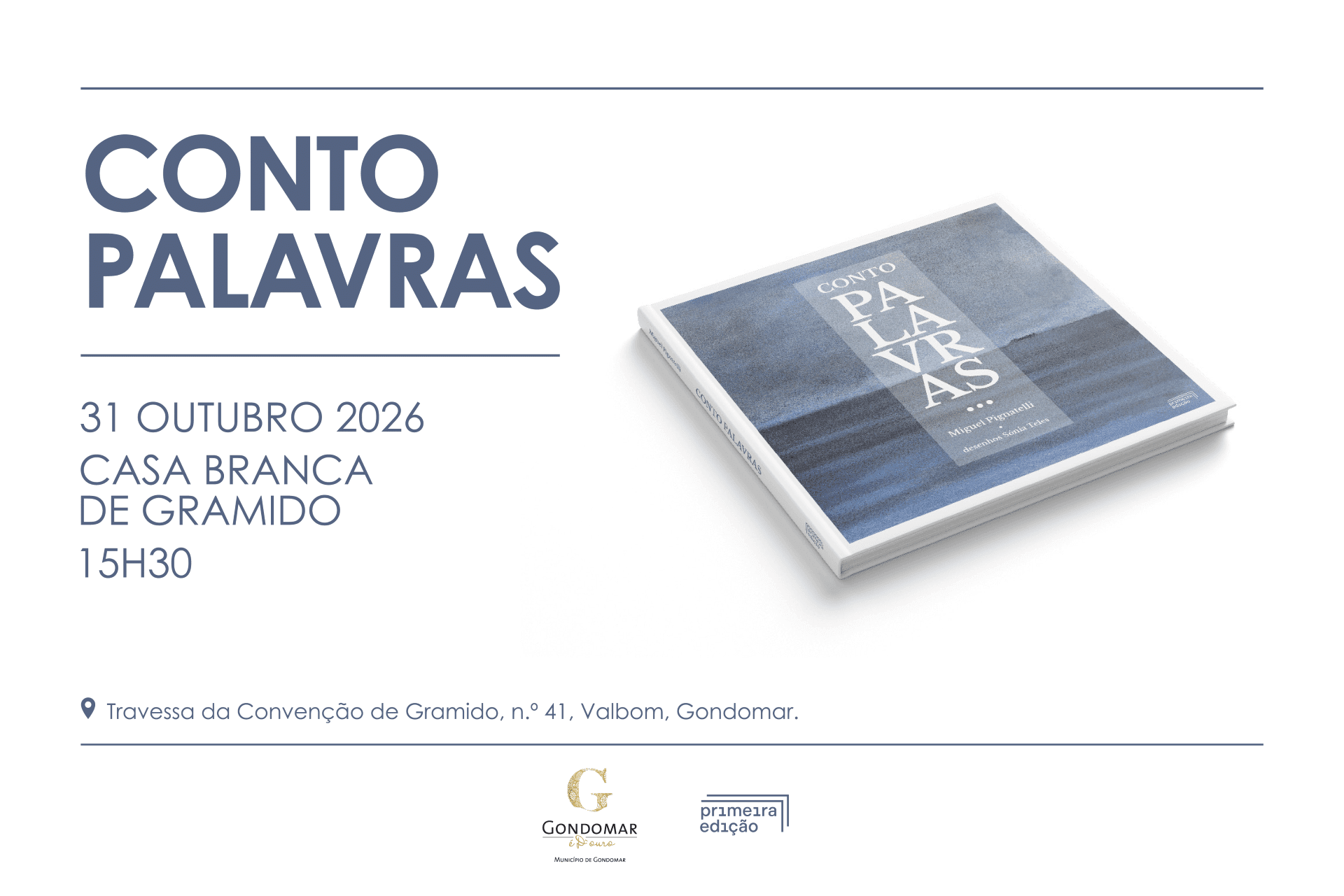 Lançamento do livro “Conto Palavras”