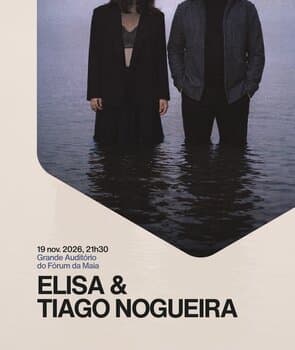 Elisa e Tiago Nogueira sobem juntos ao palco do Fórum da Maia