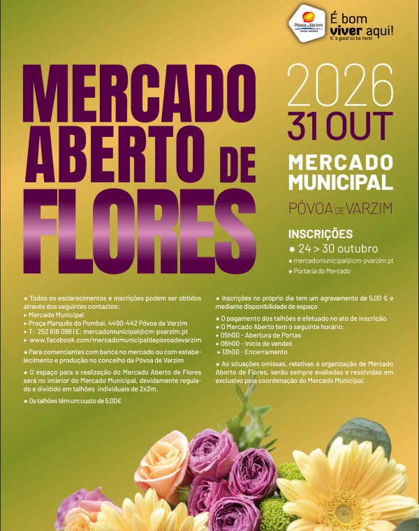Mercado Aberto de Flores 2026