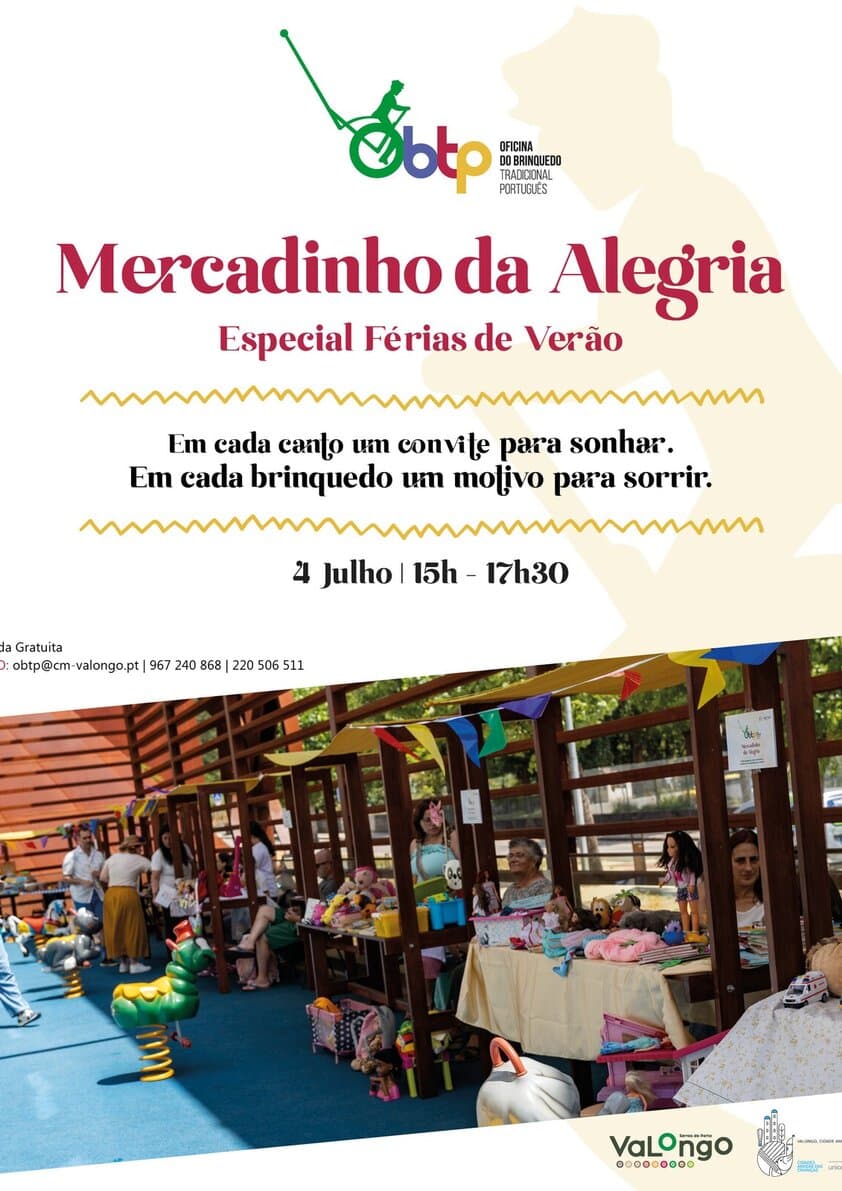 Nova edição do Mercadinho da Alegria na Oficina do Brinquedo Tradiconal Português