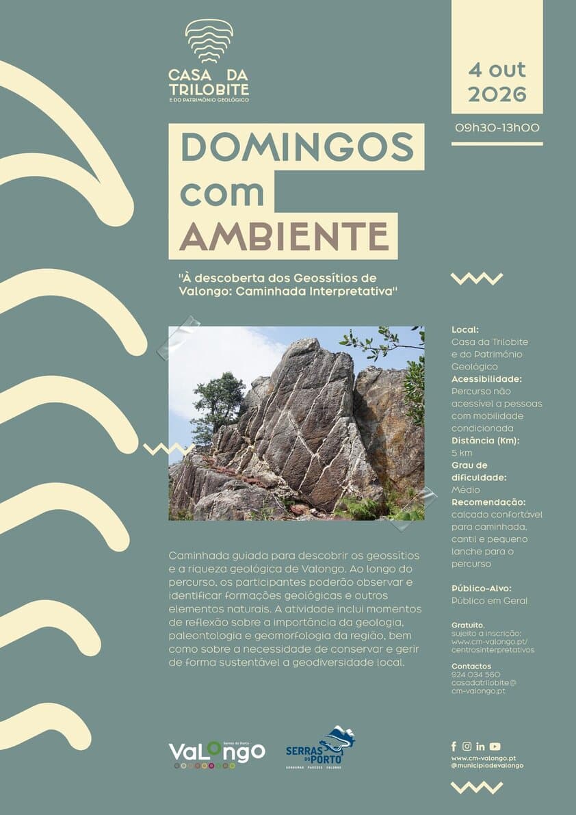 Domingos com Ambiente: 'À Descoberta dos Geossítios de Valongo: Caminhada Interpretativa'